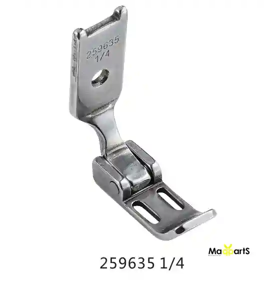 Pie Prensatelas para Costura de Cremallera de 1/4" (6mm) para Dos Agujas 