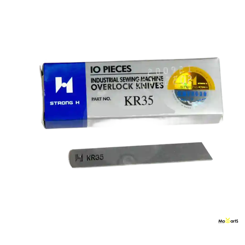 Cuchilla Inferior KR35 para Máquinas Fileteadoras compatibles con Siruba